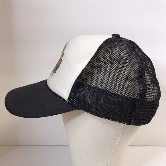 Tony Hawk Tony Hawk\'s Boom Boom Huck Jam Skater Skateboard White Black Mesh Snapback Hat